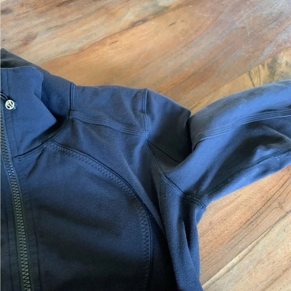 Lululemon Black Full Zip Jacket Women’s Size 6 athletic yoga running active - Picture 6 of 14